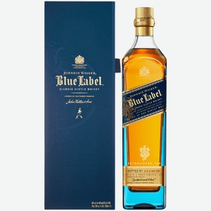 Виски Johnnie Walker Blue Label 0,7 л в подарочной упаковке
