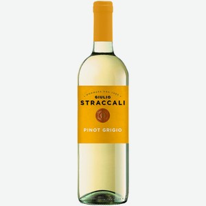Вино Giulio Straccali Pinot Grigio белое сухое 0,75 л