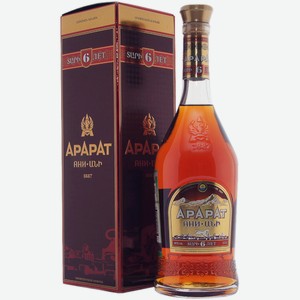 Коньяк Арарат Ани 6 л 0,7 л в подарочной упаковке