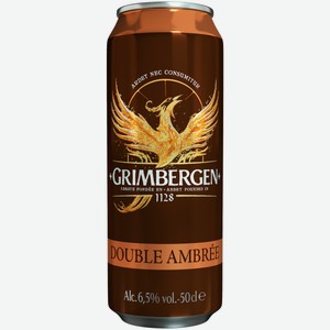 Пивной напиток Grimbergen Double Ambree темное 0,5 л