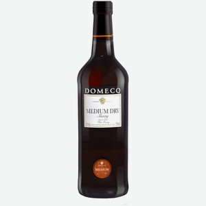 Вино Domecq Medium Dry Sherry белое полусухое 0,75 л