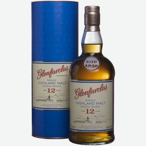 Виски Glenfarclas 12 лет 0,7 л в подарочной упаковке туба