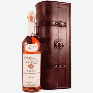 Коньяк Chateau de Montifaud 20 Years Old Fine Petite Champagne 0,7 л в подарочной упаковке сундучок