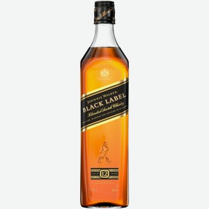 Виски Johnnie Walker Black Label 12 лет 0,5 л