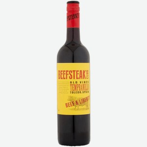Вино Beefsteak Club Beef & Liberty Tempranillo красное сухое 0,75 л