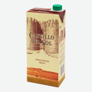 Вино Castillo del Sol красное сухое 1 л