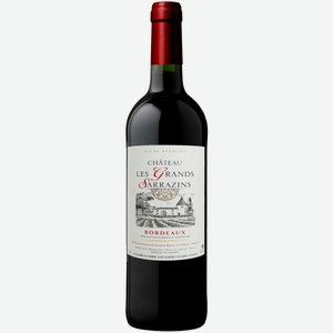 Вино Chateau Les Grands Sarrazins Bordeaux красное сухое 0,75 л