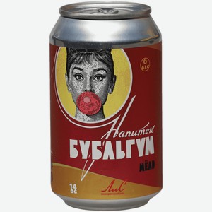 Пивной напиток Мистер Лис Бубльгум светлый 0,33 л ж/б
