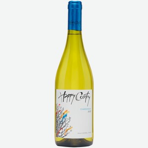 Вино Happy Country Chardonnay белое сухое 0,75 л