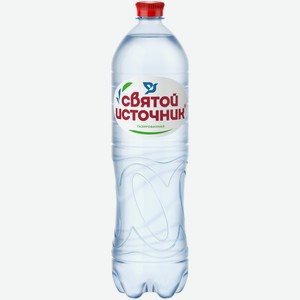 Вода питьевая минеральная Святой Источник газированная 1,5 л