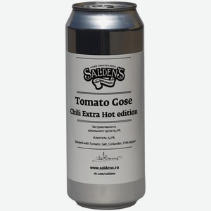 Пиво Salden s Tomato Gose Chili Extra Hot Edition светлое 0,5 л ж/б