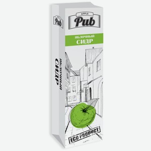 Сидр Pub Яблочный 1 л в крафтпакете