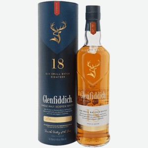 Виски Glenfiddich 18 л 0,7 л в подарочной упаковке