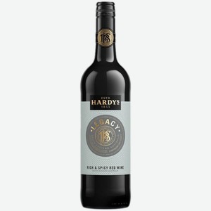 Вино Hardy s Legasy Red Wine красное полусухое 0,75 л