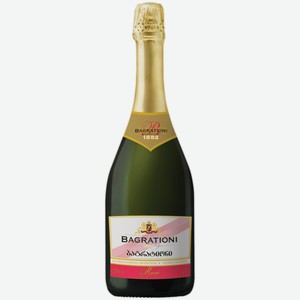 Вино игристое Багратиони розовое полусладкое 0,75 л