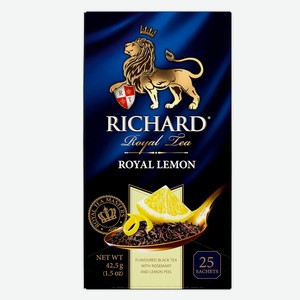 РИЧАРД чай Royal Лимон 25пак*12