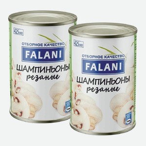 Грибы шампиньоны резаные FALANI 425 мл
