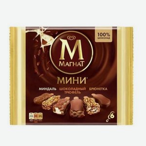 Эскимо ИНМАРКО МАГНАТ Трюфель/миндаль/брюнетка мультипак 294г