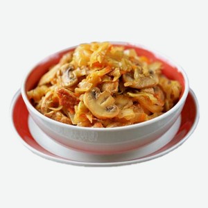 Капуста тушеная с грибами 100г