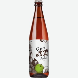Сидр Boozy Apple, полусладкий 0,5л с/б
