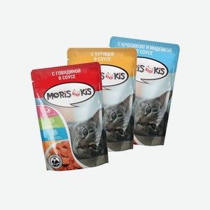 MORIS KIS корм для кошек 85г в ассортименте ОТ 3ШТ