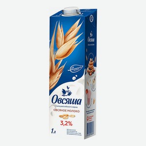 Напиток /1л/ Овсяный 3.2% Овсяша Обогащенный Витаминами И Минирал.веществами