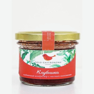 Конфитюр Delo gastronoma КЛУБНИКА С МЯТНЫМ ШАМПАНСКИМ 125мл л