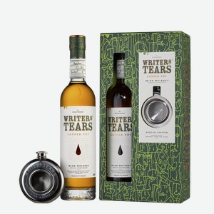 Виски Writers’ Tears Copper Pot в подарочной упаковке с флягой 0.7 л.