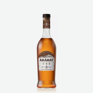Коньяк ординарный армянский АРАРАТ ТРИ ЗВЕЗДОЧКИ 40% 0,5Л