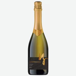 Вино игристое ЦИМЛЯНСКОЕ-Ц 11-13% БЕЛ. БРЮТ 0,75Л