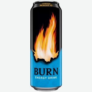 Энергетический б/а напиток BURN ENERGY DRINK МАНГО Ж/Б. 0,449Л