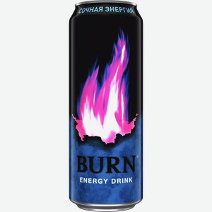 Энергетический б/а напиток BURN ENERGY DRINK Ж/Б. 0,449Л