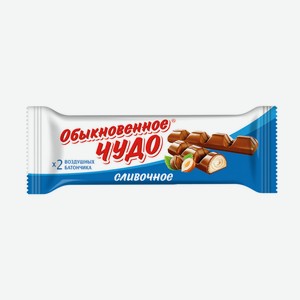 Батончик Обыкновенное чудо Сливочное 55г (24шт) шоу-бокс