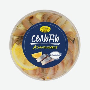 Сельдь филе-кусочки в масле с лимоном СТМ Пивко 180г