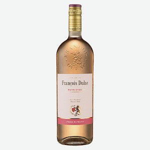 Вино Francois Dulac Pays D oc Fresh & Fruity, розовое сухое, 1 л, Франция