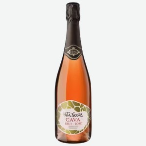 Вино игристое Pata Negra Cava Brut розовое брют 0,75 л