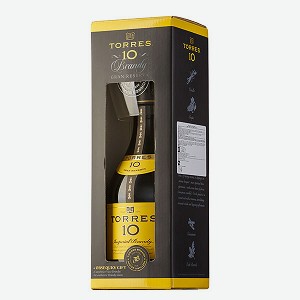 Бренди Torres 10, в п/у, 0,7 л + стакан