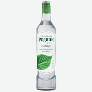 Водка Уссурийский Родник Люкс 0,5 л