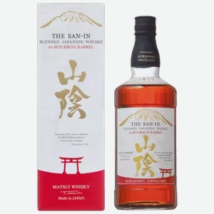 Виски The San-In Ex-Bourbon Barrel Blended 0,7 л в подарочной упаковке