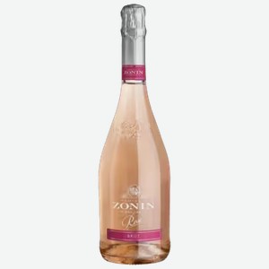 Вино игристое Zonin P. Rose Brut 1821 розовое брют 0,75 л