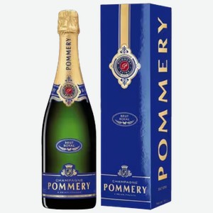 Шампанское Pommery Brut Royal белое брют 0,75 л в подарочной упаковке