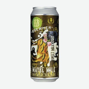 БРЮМЕН молочный стаут May be Milk 6,5% 0,5л ж/б