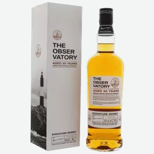 Виски The Observatory Single Grain 20 лет 0,7 л в подарочной упаковке