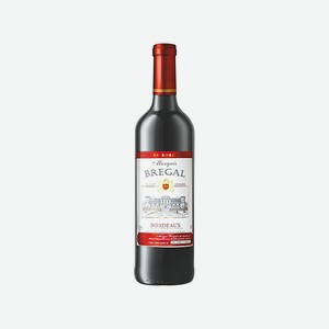Вино МАРКИЗ БРЕГАЛЬ Бордо кр.сух. 12,5% 750мл