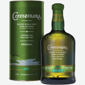 Виски  Коннемара  Ориджнл (Питид Сингл Молт), в подарочной коробке, 700 мл