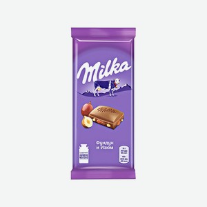 Шоколад МИЛКА молочный с изюмом и лесным орехом 85/90 г