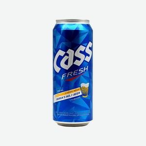 Пиво КАСС ФРЕШ светлое 4,5% 500мл ж/б