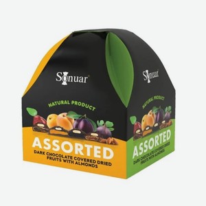 Конфеты Sonuar Ассорти сухофруктов с орехами в шок 150г