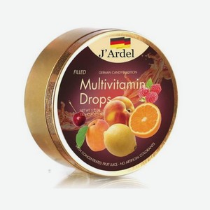 Леденцы J’Ardel мультивитамин с фруктовой начинкой 150г