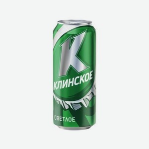 Пиво КЛИНСКОЕ Светлое 4,7% 450мл ж/б